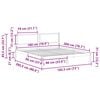 vidaXL Bettrahmen mit Kopfteil Taupe 180 x 200 cm Massives Kiefernholz