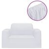 vidaXL Stretch-Sofahusse Wei&szlig; Polyester-Jersey