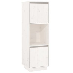vidaXL Highboard Wei&szlig; 38x35x117 cm Massivholz Kiefer