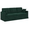 vidaXL Sofa Dunkelgr&uuml;n Gesamtabmessungen: 198 x 78 x 80 cm (B x T x H)