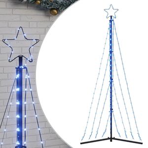 vidaXL LED Weihnachtsbaum 339 LEDs Blau 187 cm