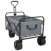 vidaXL Einkaufswagen mit Bremsen Grau 89 x 63 x 96 cm