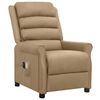 vidaXL Massagesessel Elektrisch Cappuccino-Braun Kunstleder