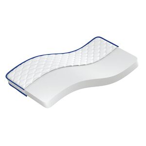 vidaXL Memory-Schaum-Matratze 90x190x17 cm Weich Wei&szlig;