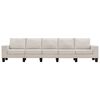 vidaXL 5-Sitzer-Sofa Creme Stoff