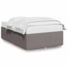 vidaXL Bettgestell ohne Matratze Taupe 120x190 cm Stoff