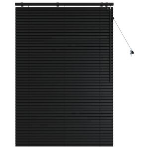 vidaXL Venezianische Jalousie Schwarz 120 x 160 cm 35 mm