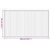 vidaXL Teppich Rechteckig Braun 60x100 cm Bambus
