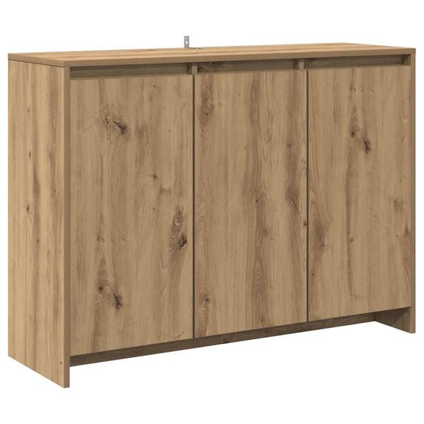 vidaXL Sideboard Artisan-Eiche 102x33x75 cm Holzwerkstoff