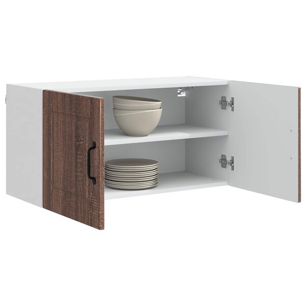 vidaXL K&uuml;chenschrank Braun Eichen-Optik 80 x 31 x 40 cm Holzwerkstoff