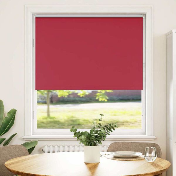 vidaXL Verdunkelungsrollo Rot 110x150cm Stoffbreite 105,7cm Polyester