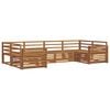 vidaXL Outdoor-Sofagarnitur 6 Stk. Natur Massivholz Akazie