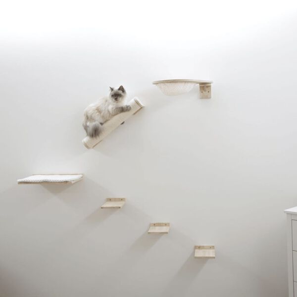 Kerbl Kletterwand f&uuml;r Katzen Rocky 52x17x37 cm Natur und Wei&szlig;