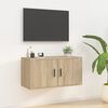 vidaXL TV-Wandschrank Sonoma-Eiche 80x34,5x40 cm