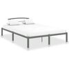 vidaXL Bettgestell Grau Metall 120x200 cm