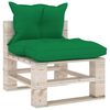 vidaXL 9-tlg. Garten-Lounge-Set aus Paletten mit Kissen Kiefernholz
