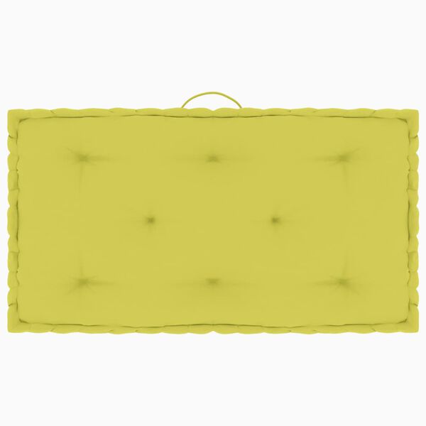 vidaXL Palettenkissen 5-tlg. Apfelgr&uuml;n Baumwolle