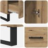 vidaXL Highboard Artisan-Eiche 69,5 x 30 x 115 cm Holzwerkstoff