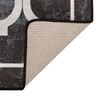 vidaXL Teppich Waschbar Schwarz und Wei&szlig; 80x300 cm