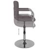 vidaXL Barhocker Taupe Stoff