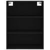 vidaXL Highboard Schwarz 69,5x34x180 cm Holzwerkstoff