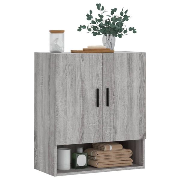 vidaXL Wandschrank Grau Sonoma 60x31x70 cm Holzwerkstoff