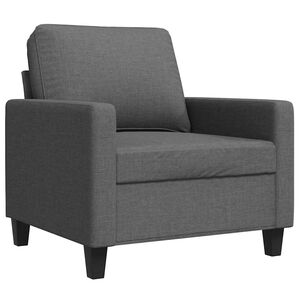 vidaXL Sofasessel Dunkelgrau 60 cm Stoff