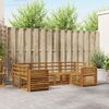 vidaXL Sofagarnituren 6 pcs Natur Massivholz Akazie
