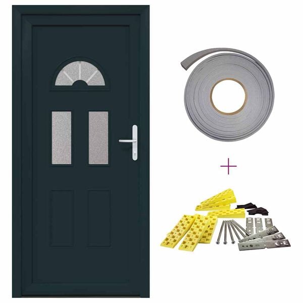 vidaXL Haust&uuml;r Wei&szlig; 110x210 cm PVC