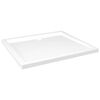 vidaXL Duschtasse ABS Rechteckig Wei&szlig; 80x90 cm