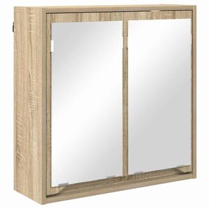 vidaXL Badezimmerspiegelschrank mit Regal Sonoma-Eiche 60 x 20 x 60 cm