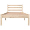 vidaXL Massivholzbett Kiefer 75x190 cm