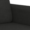 vidaXL 2-Sitzer-Sofa Schwarz 120 cm Stoff