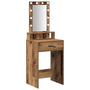 vidaXL Schminktisch Braun 50 x 41 x 140 cm Holzwerkstoff
