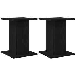 vidaXL Lautsprecherst&auml;nder 2 stk. Schwarz Eichen-Optik 30 x 30 x 40 cm