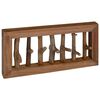 vidaXL Mantelhaken Natur 50 x 10 x 25 cm Massives Mahagoni Holz