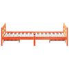 vidaXL Massivholzbett ohne Matratze Wachsbraun 120x200 cm Kiefernholz