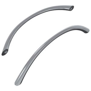 vidaXL Griff 2 pcs Silber 107 x 3,6 x 23 mm Edelstahl