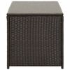 vidaXL Gartenbox Poly Rattan 100x50x50 cm Braun