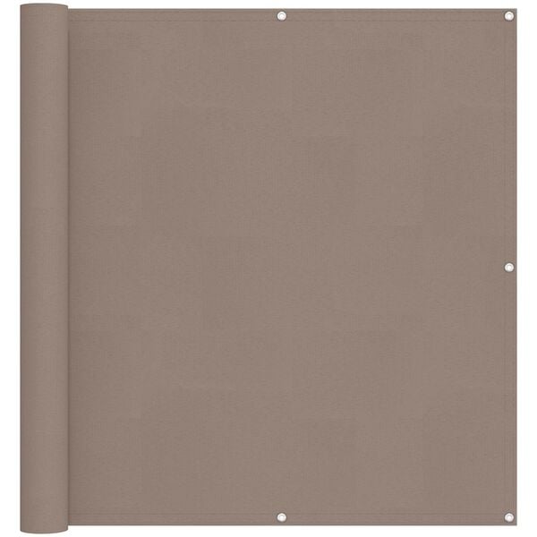 vidaXL Balkonsichtschutz Taupe 110 x 300 cm Oxford-Stoff