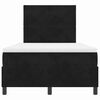 vidaXL Boxspringbett mit Matratze Schwarz 120 x 190 cm Stoff