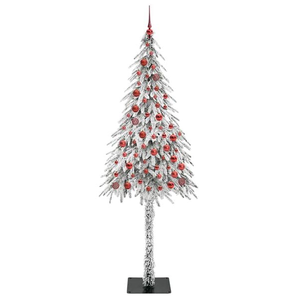 vidaXL Weihnachtsbaum mit 300 LEDs Wei&szlig; 210 cm PE und Stahl