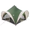 vidaXL Tipi Zelt mit Dach Gr&uuml;n 6-Personen Polyester und Stahl