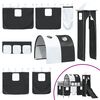 vidaXL Kinderloftbett Schwarz 99,5 x 200 cm Metall