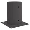 vidaXL runder Bodenanker 12 Stk. Anthrazit 15 x 15 x 15 cm Metall