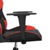 vidaXL Gaming-Stuhl mit Massagefunktion Schwarz und Rot Kunstleder