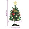 vidaXL K&uuml;nstlicher Mini-Weihnachtsbaum mit Beleuchtung 20 LEDs 45 cm