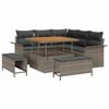 vidaXL Garten-Sofa-Set 8 stk. 7-Sitzanzahl Grau