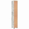 vidaXL Bad hoher Schrank Betongrau 30 x 35 x 192 cm Holzwerkstoff