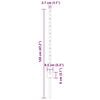 vidaXL Zaunpfosten 11 pcs Silber 80 cm Stahl